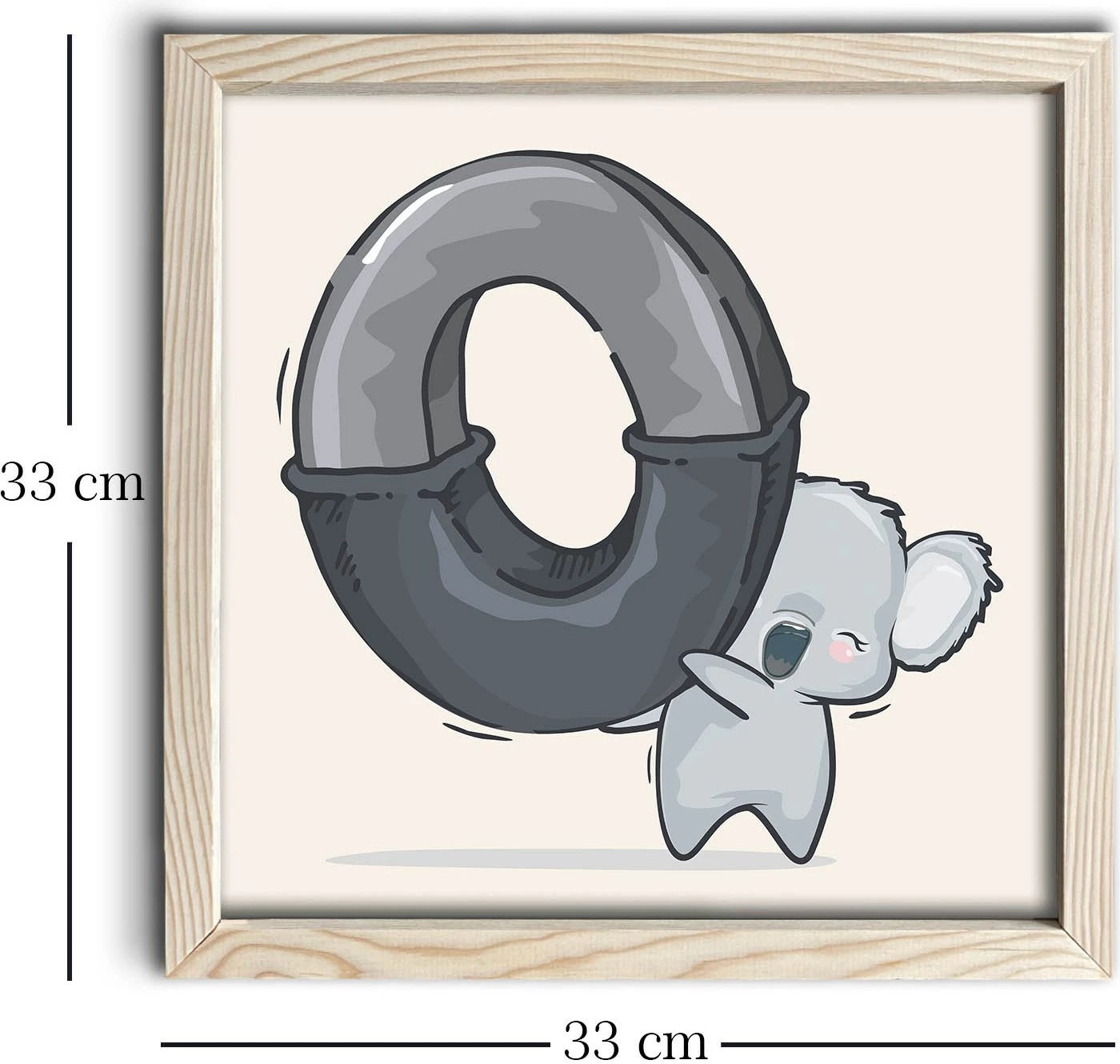 Pikturë dekorative me kornizë MDF, Wallity, 3333KCT-001, 33x33cm