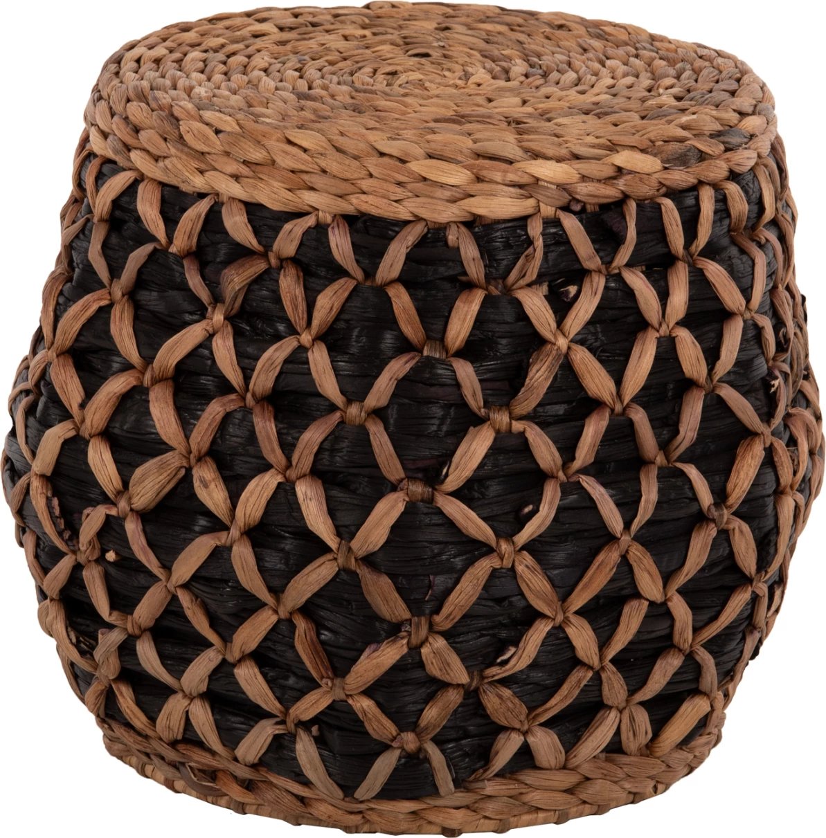 Karrige për bar TEOFILO FH7869, natyrale dhe e zezë, Φ43x38H cm