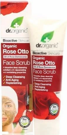 Skrab për fytyrë Dr. Organic Rose Otto uniseks 125ml Skrab për fytyrë Dr. Organic Rose Otto uniseks 125ml
