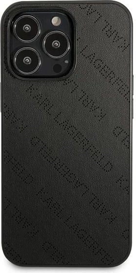 Mbështjellës Karl Lagerfeld Perforated Allover për iPhone 13 Pro / 13 6.1", i zi