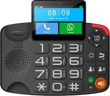 Telefon fiks Maxcom MM 42D SE 4G, Android, 16 GB, E zezë