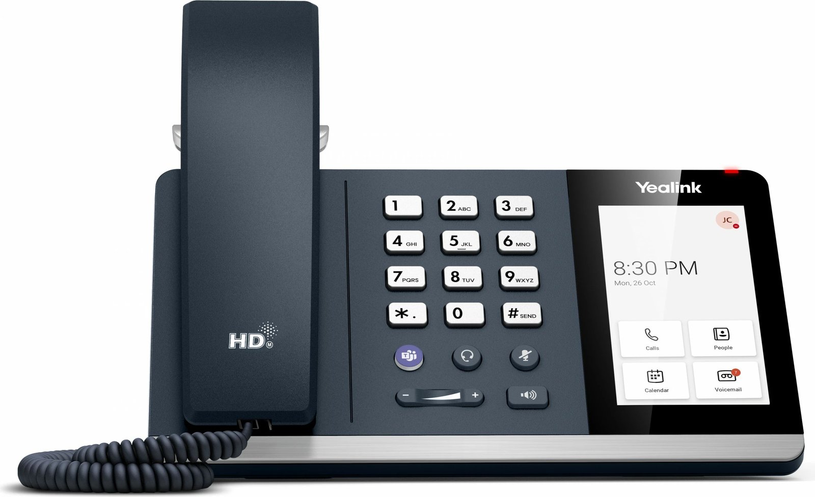 Telefon IP Yealink MP54 E2 Teams, ekran 4 inç, Wi-Fi, Bluetooth, gri