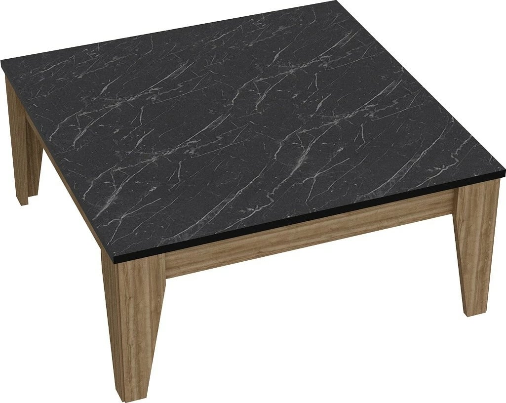 Tavolinë e ulët Hanah Home, Lorenz, ngjyrë arre dhe e zezë