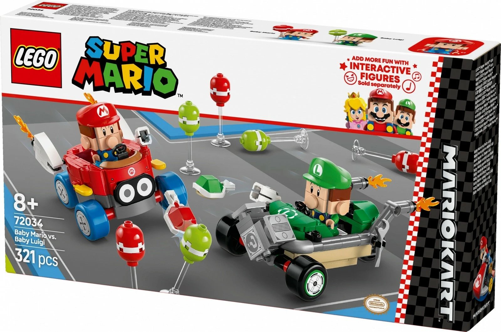 Set LEGO Super Mario 72034 Baby Mario vs Baby Luigi, 321 pjesë