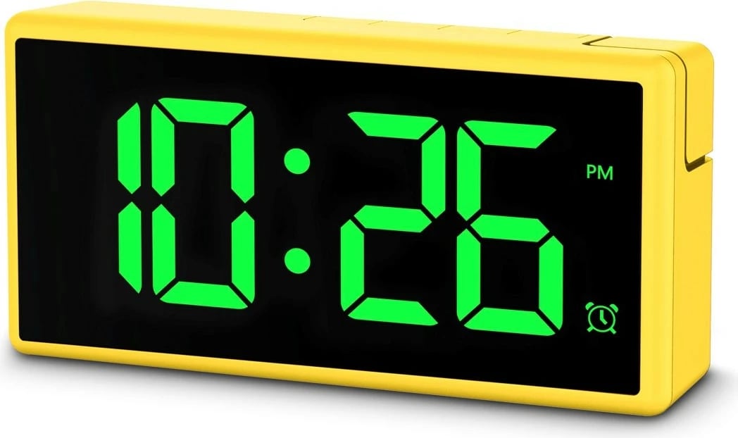 Orë alarmi elektronike Hama Ibiza 222210, digjitale, port USB, e verdhë