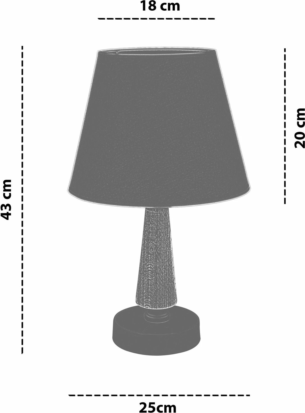 Llambë tavoline Opviq, 303, e zezë, kafe