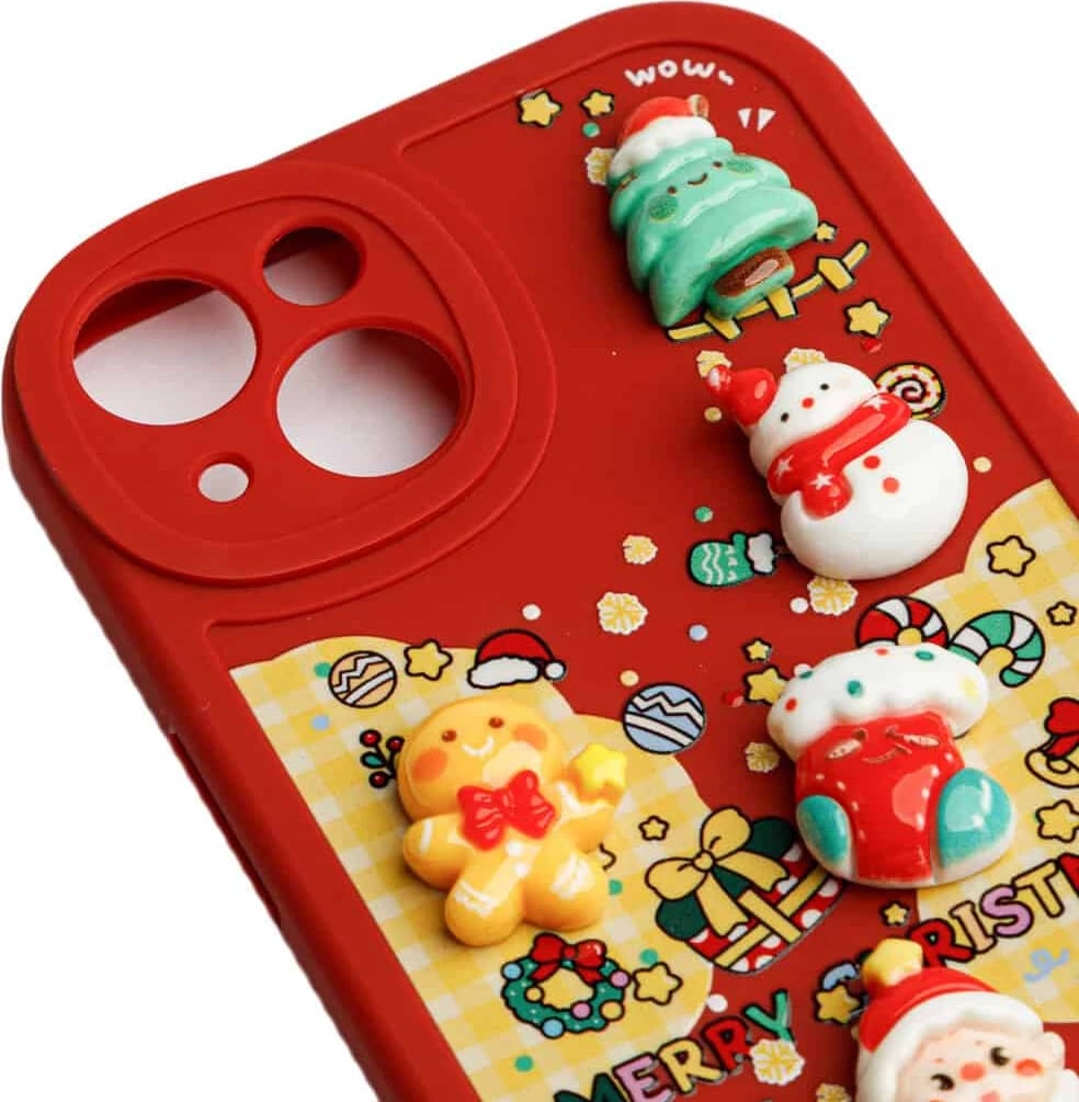 Fotroll për telefon TECH TIME Christmas Edition Cherry Red (IP13PRO)