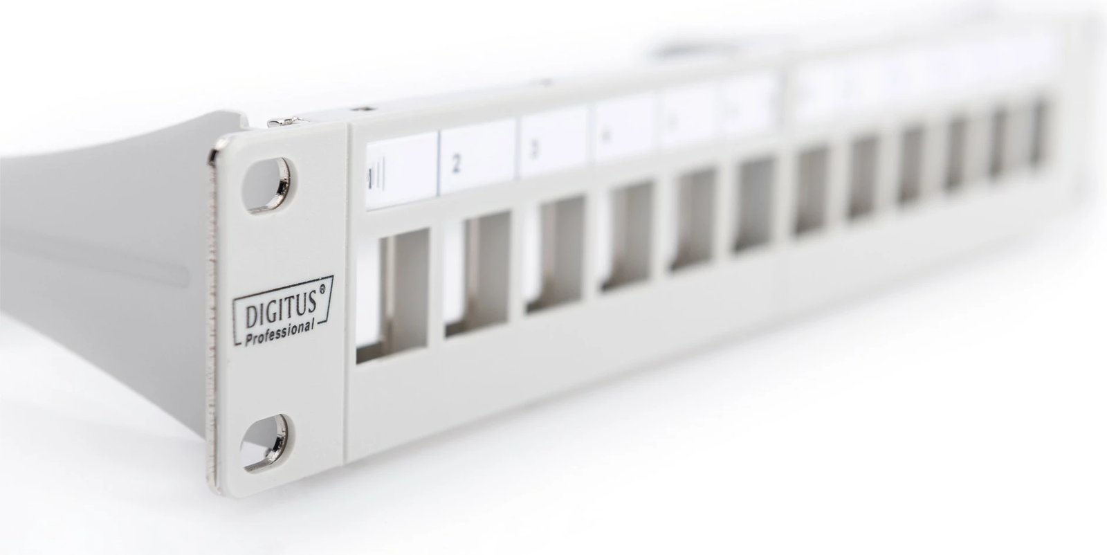 Patchpanel Digitus modular 12-portë, 1U, gri