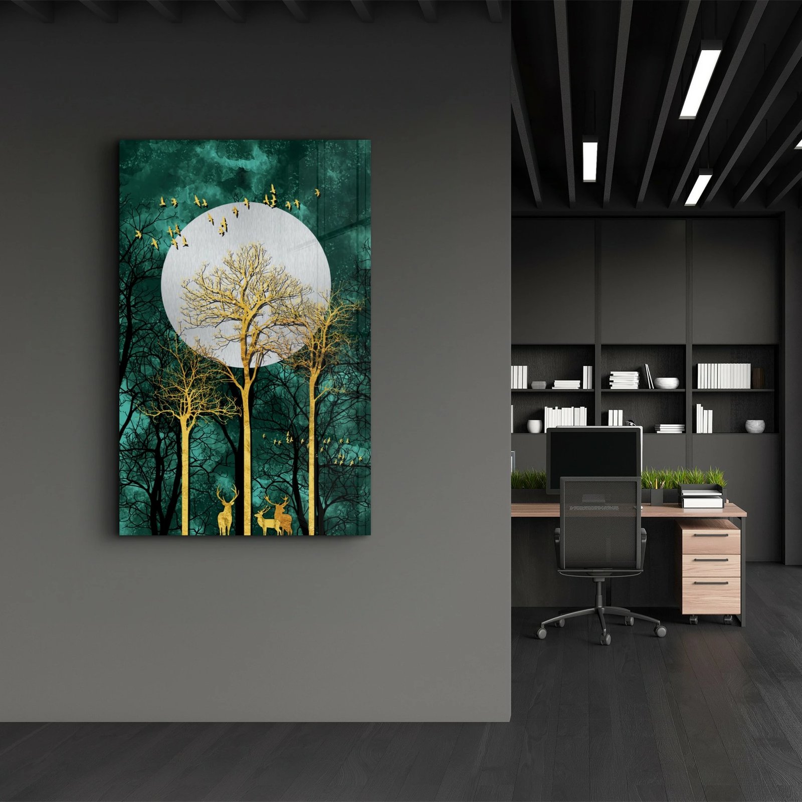 Pikturë dekorative prej xhami të temperuar, Wallity CAM-1066, 46x72 cm