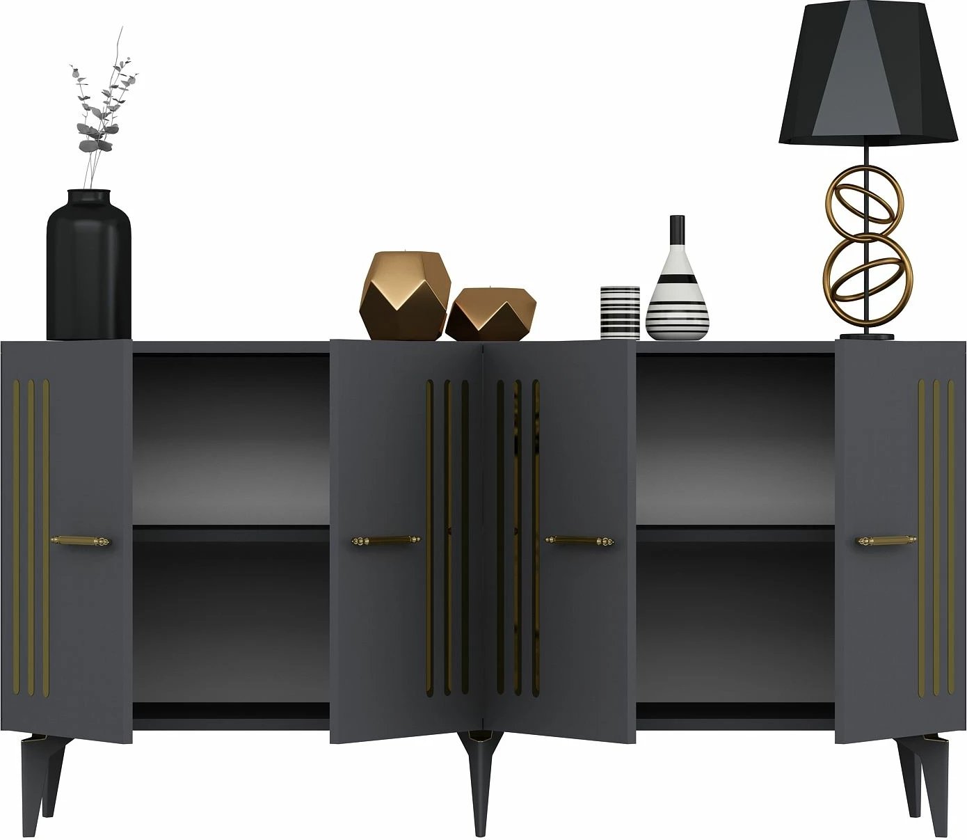 Konsol Skye Decor, anthracite, ari