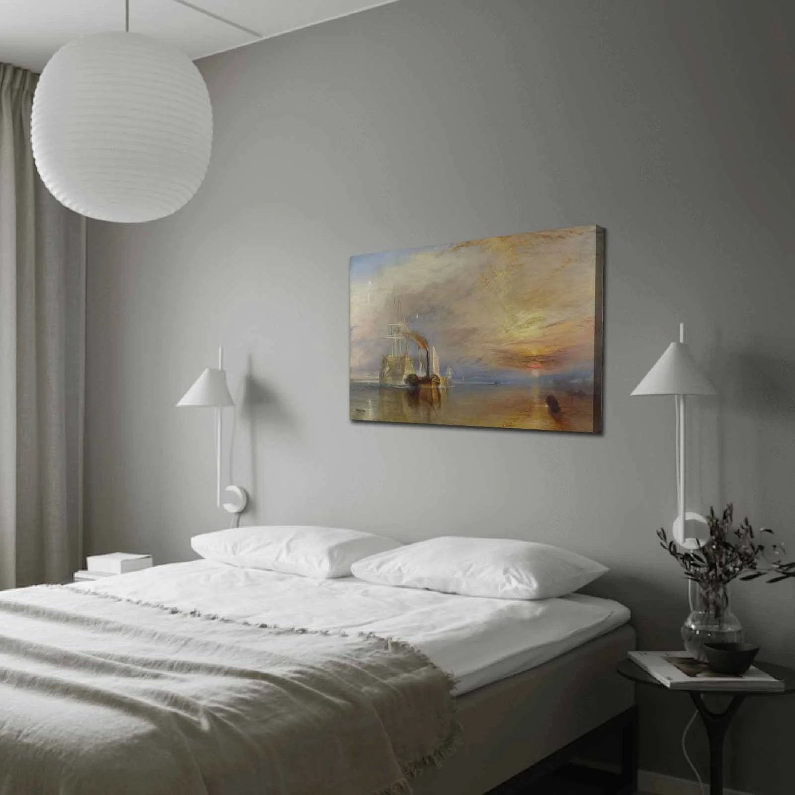 Pikturë dekorative në kanavacë, The Fighting Temeraire, shumëngjyrëshe, 70x100cm