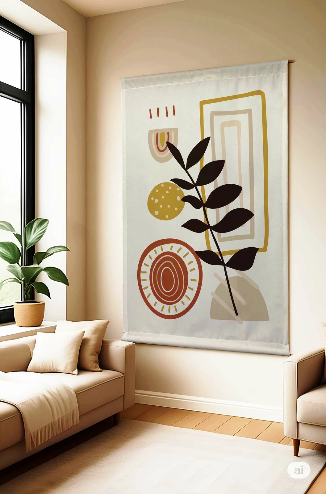 Pikturë dekorative poliestër, Wallity Polybaby 25, 100x140cm