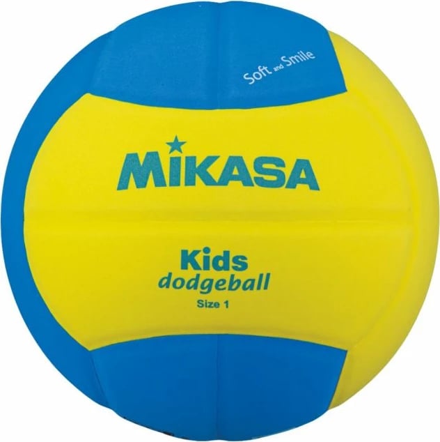 Top volejbolli për fëmijë Mikasa, kaltër-verdhë