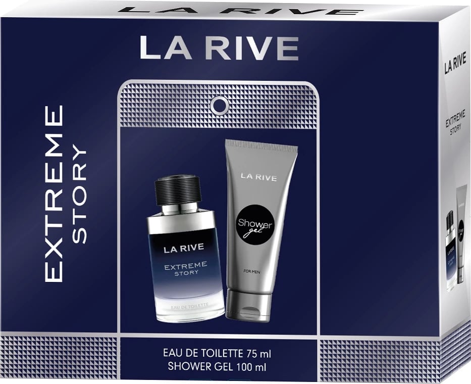 Set Eau de Toilette për meshkuj La Rive Extreme Story, 75ml + Shower Gel 100ml Set Eau de Toilette për meshkuj La Rive Extreme Story, 75ml + Shower Gel 100ml