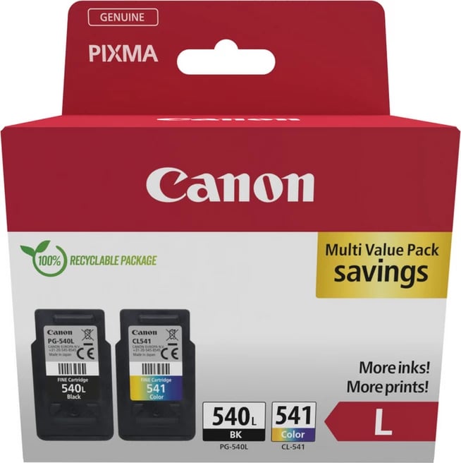 Kartusha boje, Canon, PG-540L/CL-541XL 5224B013, XL multipack, blister, Black/Cyan/Magenta/Yellow