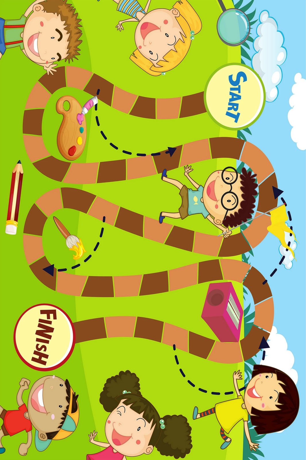 Qilim shumëngjyrësh për fëmijë, 80x120cm, Conceptum Hypnose, WOOKECE091