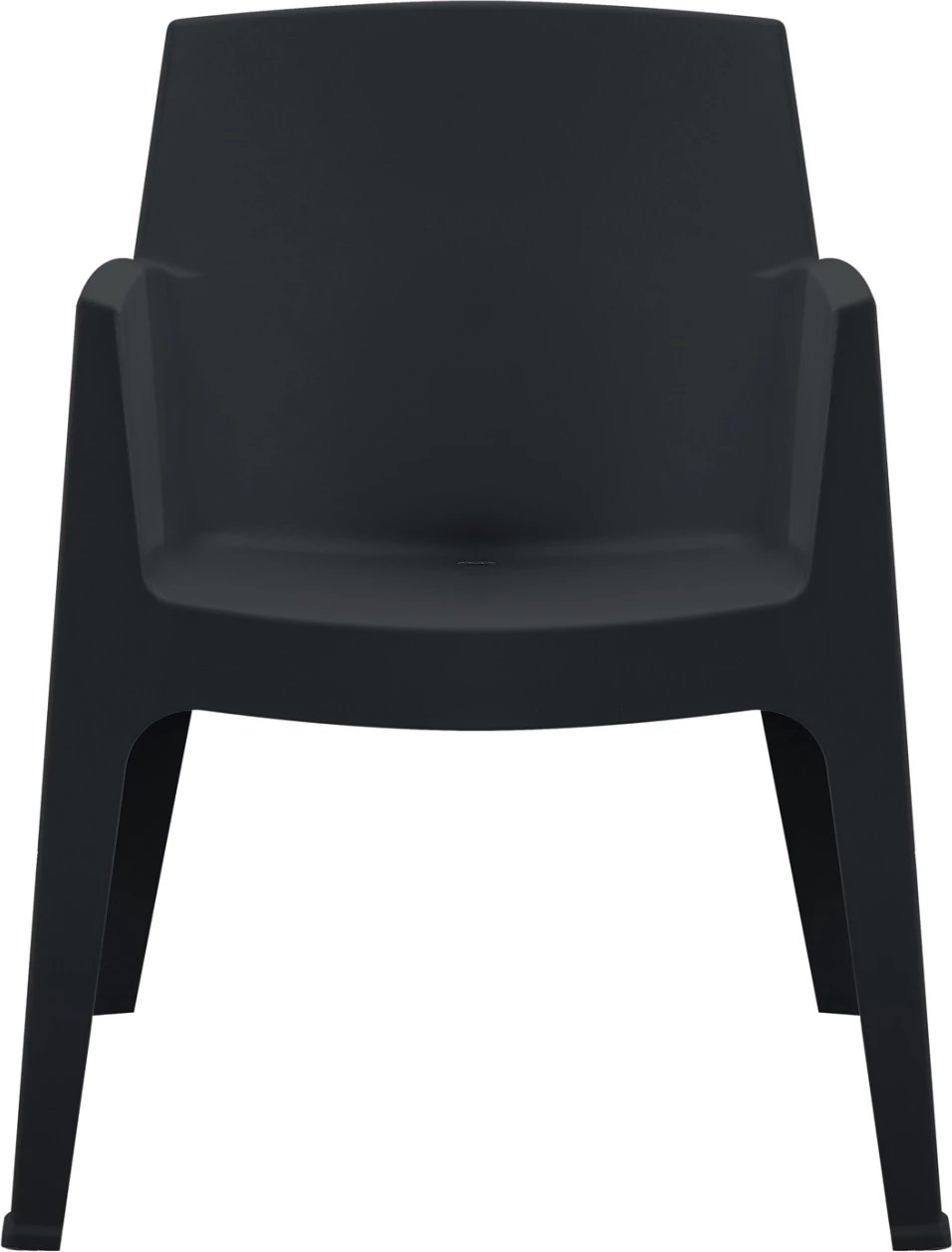 Karrige me krahë prej polipropileni, ngjyrë e zezë, SLEEK FH6370.02, 57x56x82.5cm