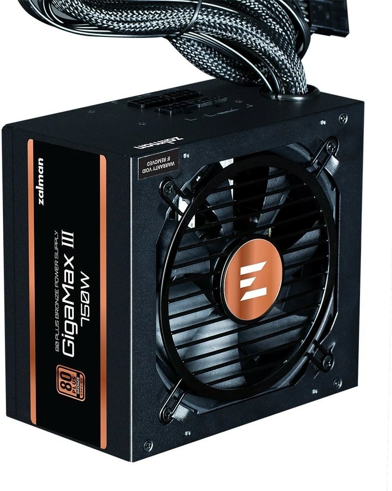 Kasë furnizimi Zalman GigaMax III, 750W, 80 PLUS Bronze, ATX 3.0, gjysmë-modular, e zezë
