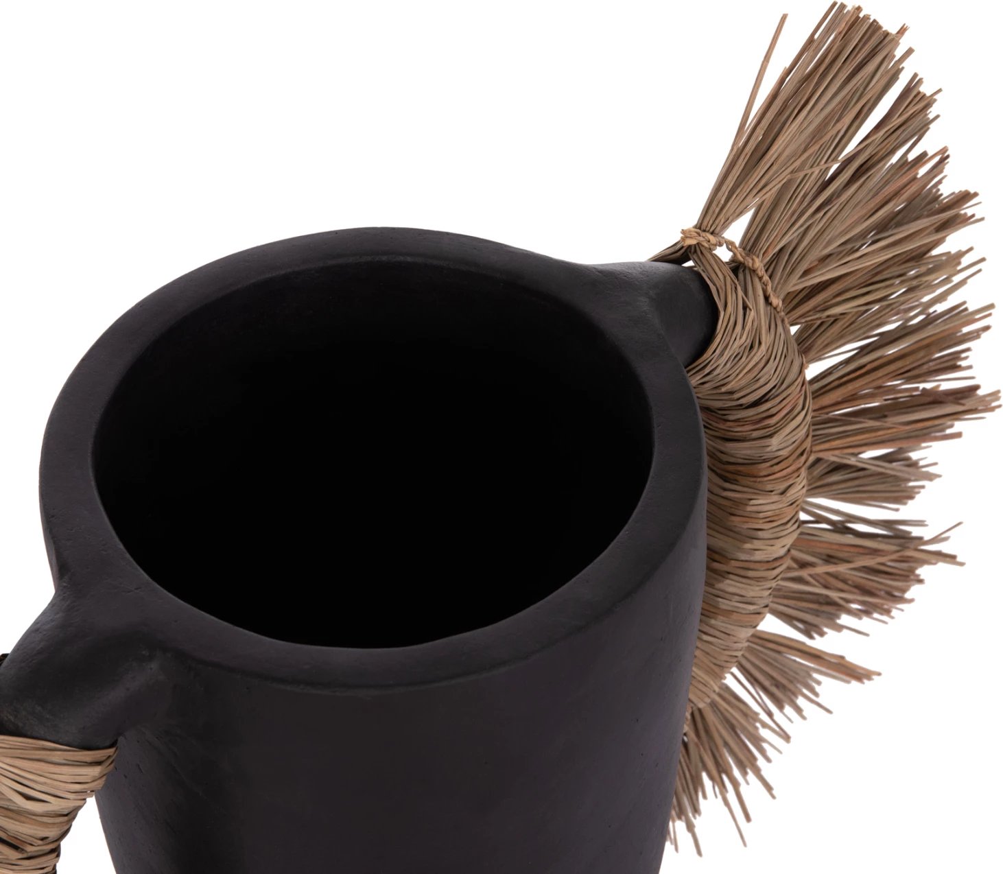 Vazo dekorative tavoline ALICA, terrakotë e zezë, me bar, FH4668.01L, 64x22x38cm Vazo dekorative tavoline ALICA, terrakotë e zezë, me bar, FH4668.01L, 64x22x38cm