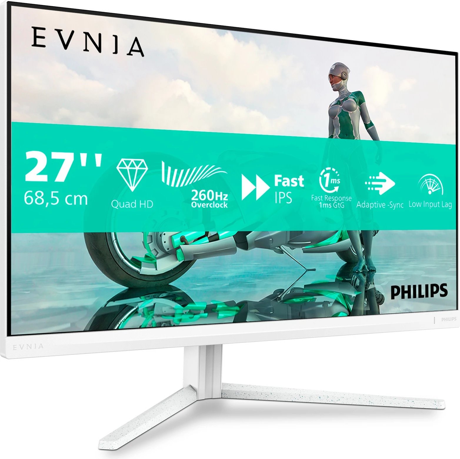 Monitor Philips 27M2N3501PA, 27 inç, Quad HD, 260Hz, i bardhë Monitor Philips 27M2N3501PA, 27 inç, Quad HD, 260Hz, i bardhë