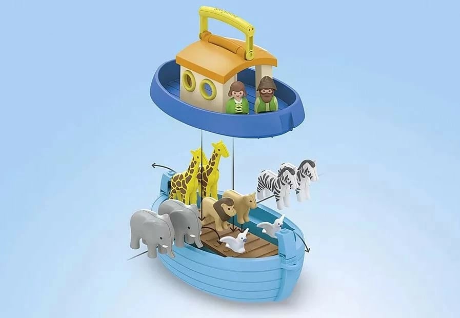 Set figurina Playmobil Junior 71681 Arka e Noes, 15 pjesë