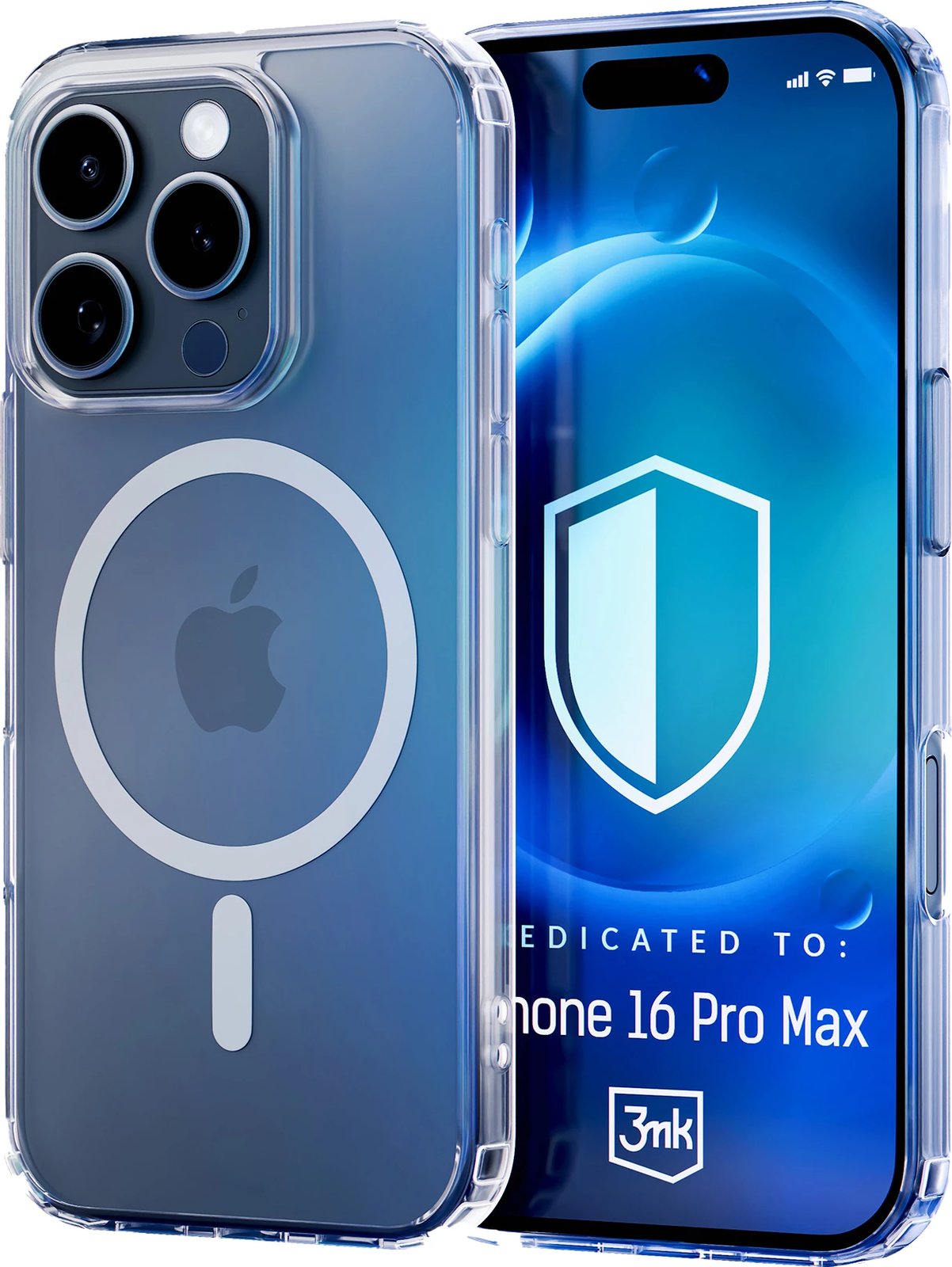 Mbështjellës 3mk MagCase me MagSafe për iPhone 16 Pro Max, Transparent