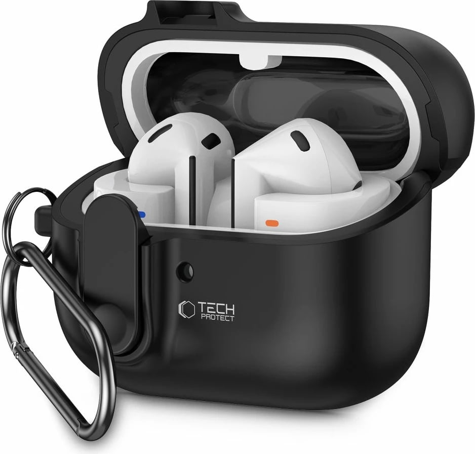 Mbështjellës Tech-Protect Slim Hook për Samsung Galaxy Buds 3 / 3 Pro, i zi