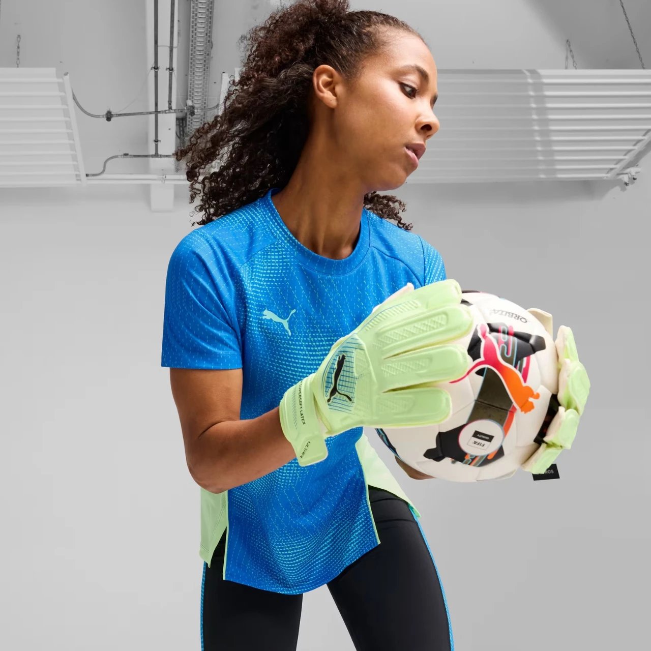 Doreza portieri Puma unisex, të gjelbra