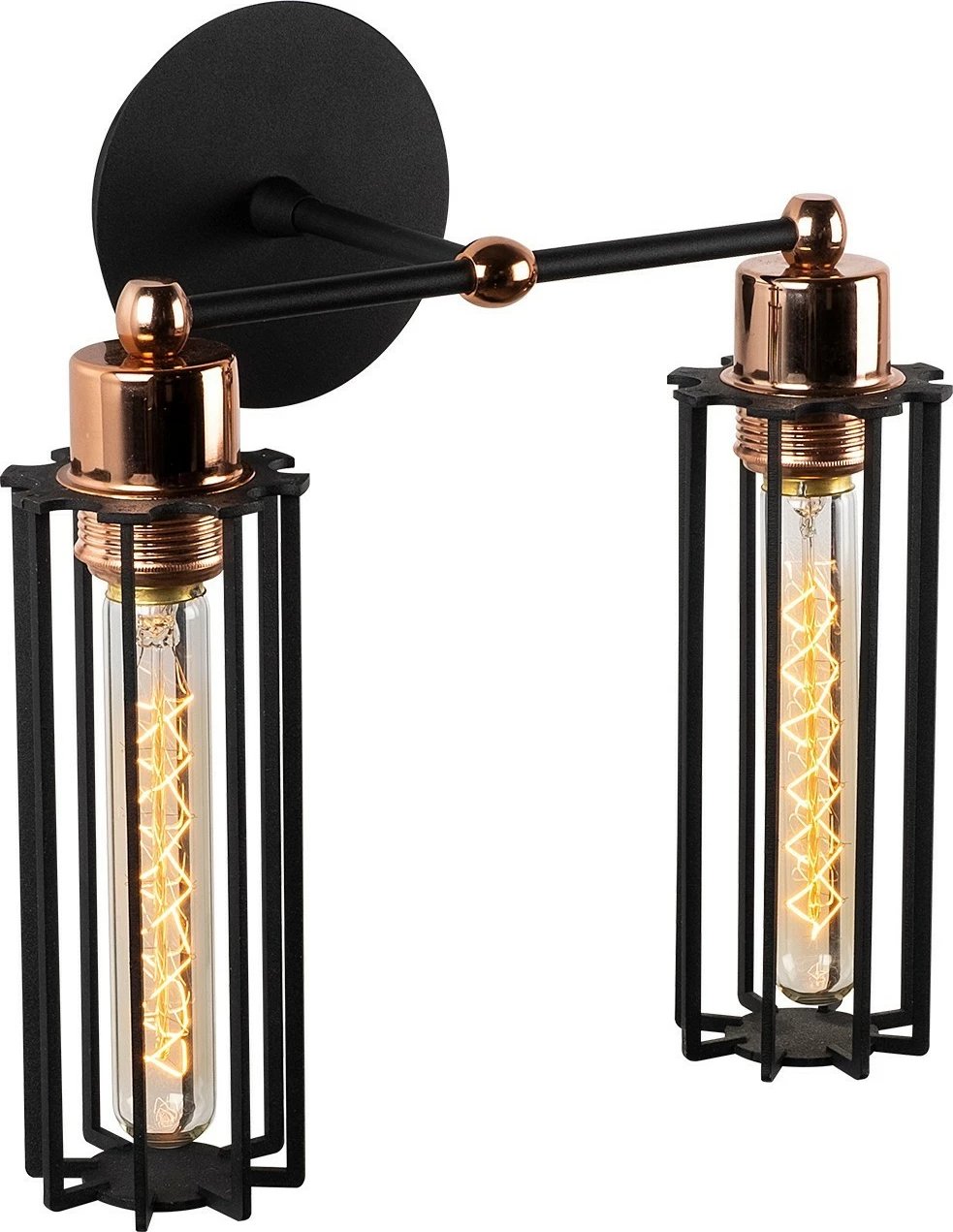 Llambë muri industriale Opviq, Likya - N-1023, ngjyrë e zezë