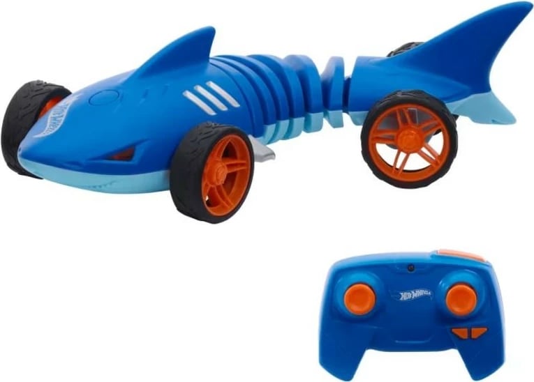Makine lodër RC Hot Wheels Shark Speeder HXJ83, plastikë, kaltër