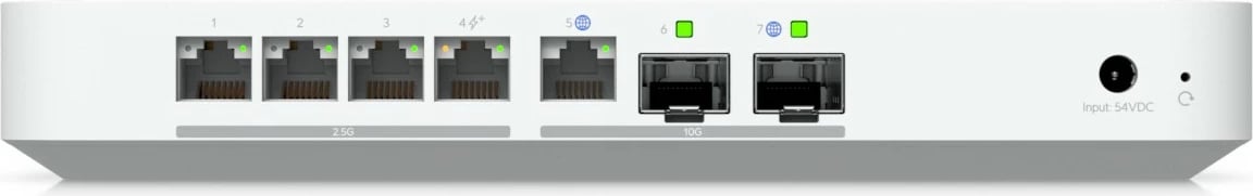 Router Ubiquiti Unifi Cloud Gateway Fiber, 4x2.5G, 1x10G, 2xSFP+, PoE+, i bardhë