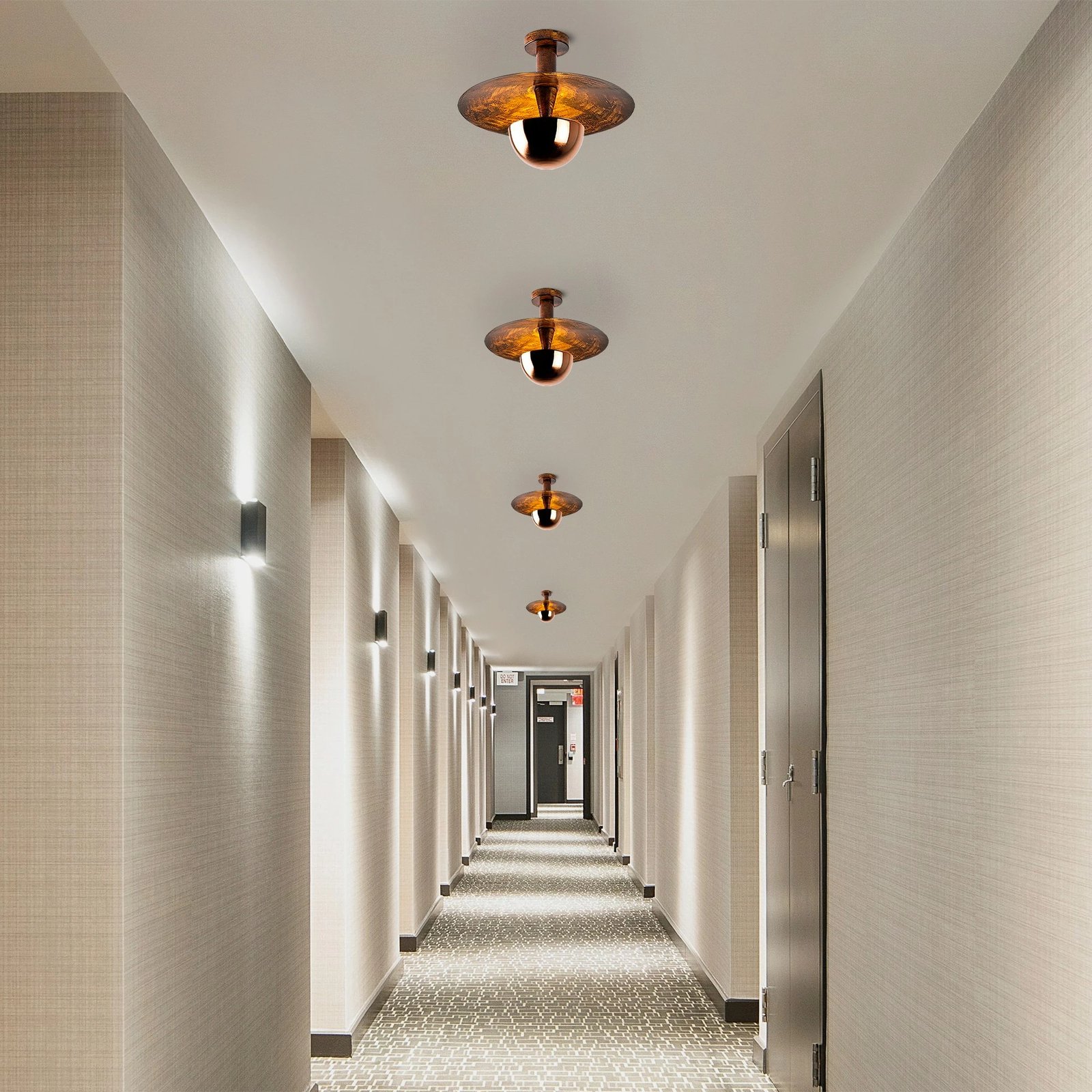 Llambë tavani Opviq, ngjyrë bakri, Kurt - 13354 Llambë tavani Opviq, ngjyrë bakri, Kurt - 13354