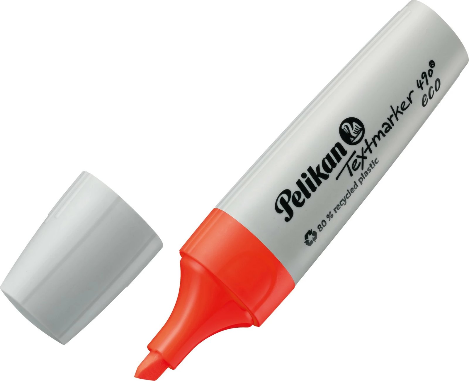 Set markues tekstesh Pelikan Textmarker 490 eco, 6 copë, majë e pjerrët, ngjyra të ndryshme