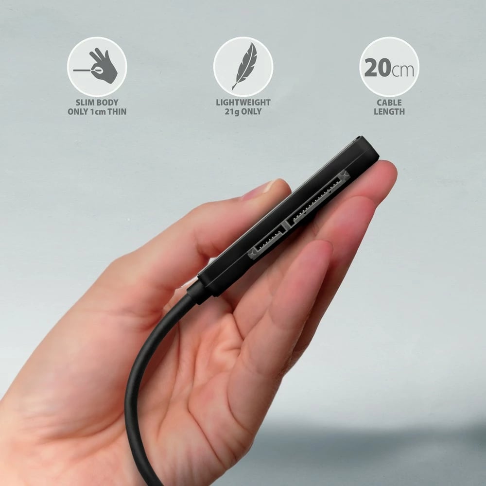 Adapter AXAGON ADSA-FP2A, USB-A 5Gbps, për HDD/SSD 2.5", i zi