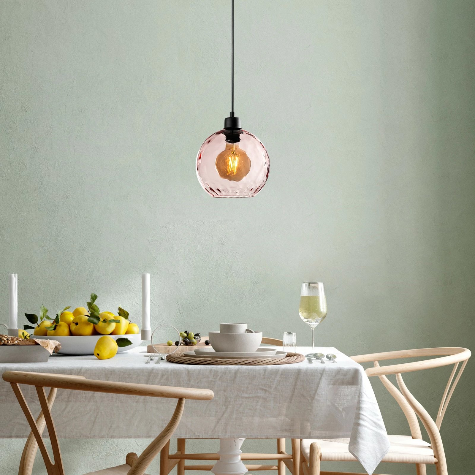 Llambë tavani Opviq Benek, rozë, 20-14303