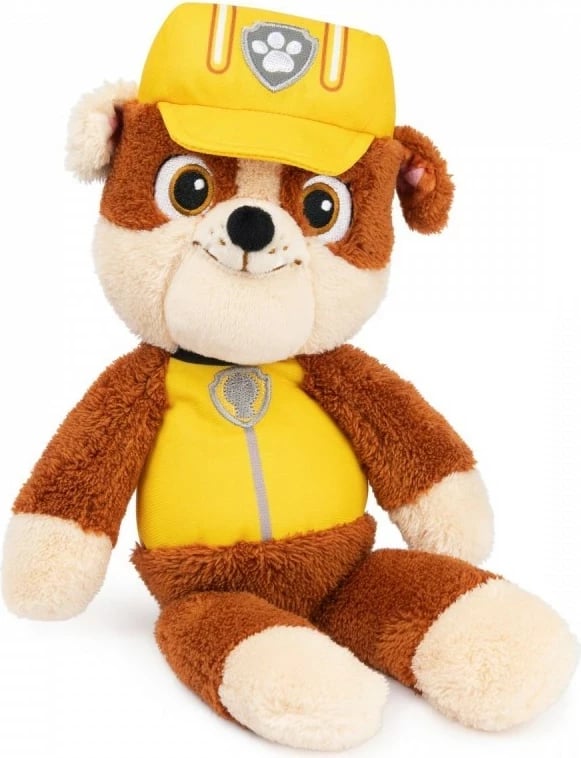 Lodër pelushi Paw Patrol Rubble, Spin Master, 33 cm, Verdhë