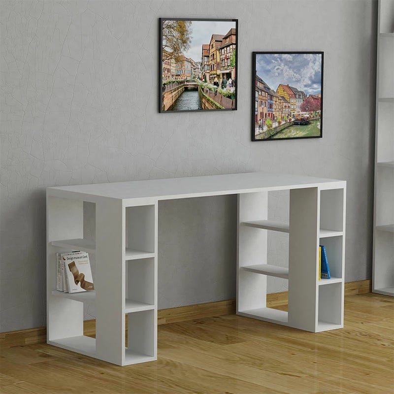 Tavolinë Colmar e bardhë 140x60x75cm