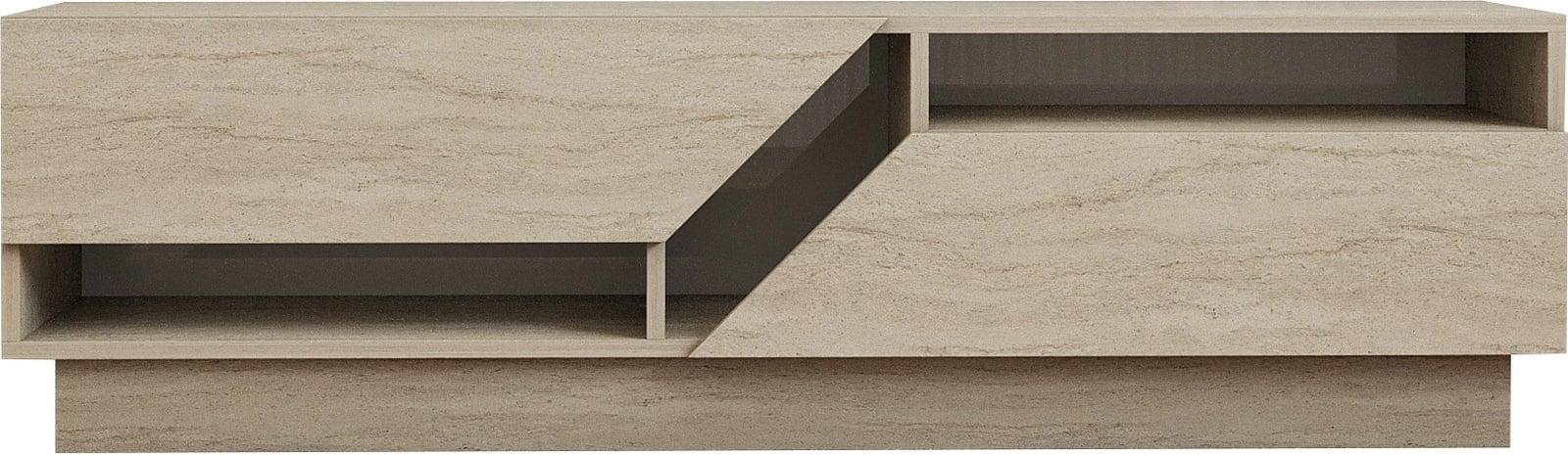 Komodë televizori Hanah Home, ngjyrë travertin