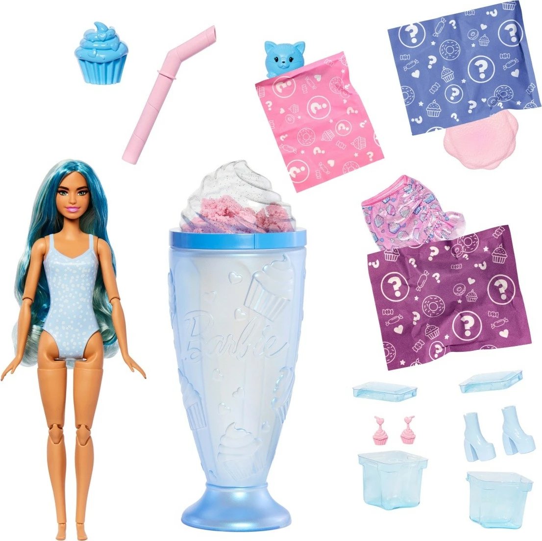 Kukull Barbie Pop Reveal Stylish Dessert Series me aksesorë, Mattel, JFY00/JFY61