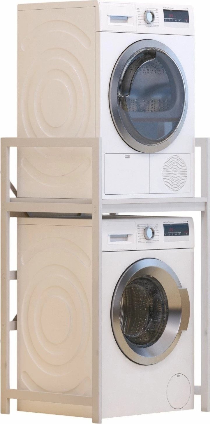 Dollap për lavatriçe, ngjyrë e bardhë, Skye Decor, C7