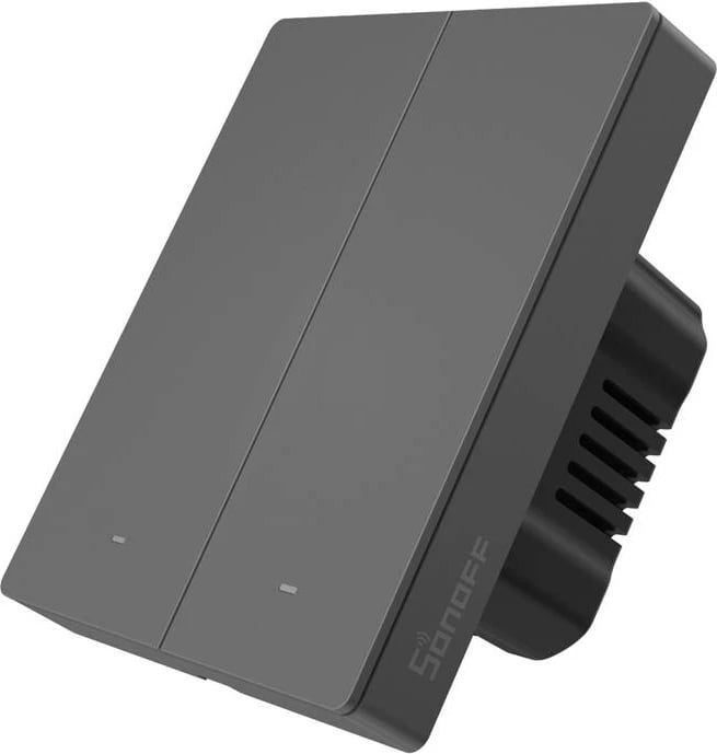 Switch i mençur Sonoff M5-2C-80, 2-kanalësh, WiFi, për kornizë, grafit