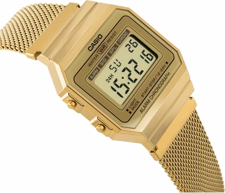 Orë dore për meshkuj Casio, ari