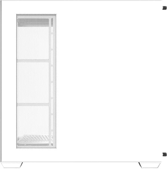 Kasë, Darkflash, DS900W, midi tower panoramike pa ventilatorë, ATX/M-ATX/ITX, mbështetje radiator 360 mm dhe deri 10 ventilatorë, Type-C, e bardhë