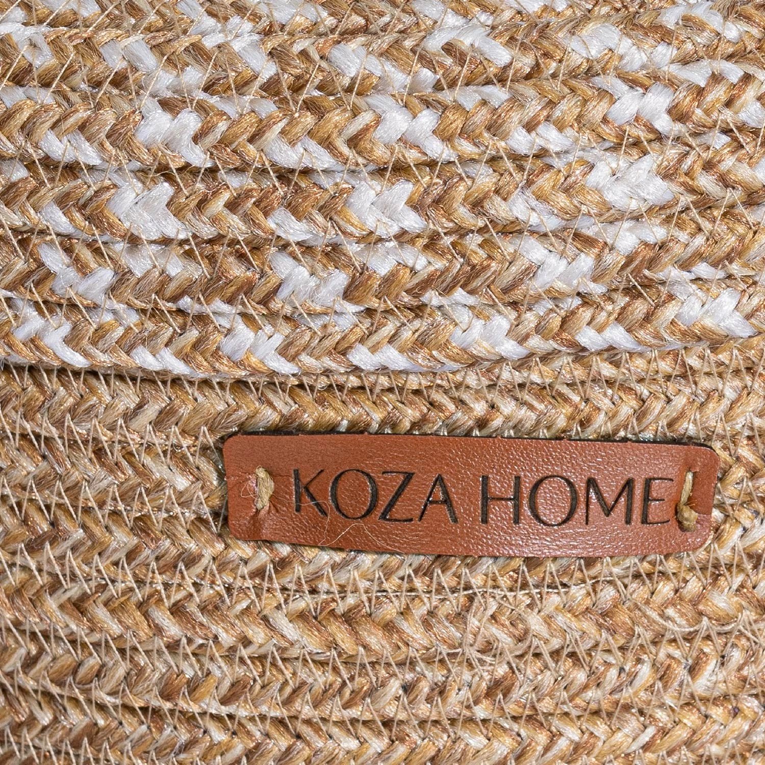 Kuti dekorative, e punuar me dorë, pambuk natyral, Aberto Design, 25x15cm