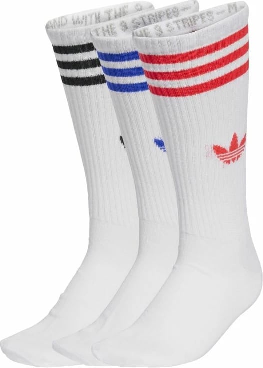 Çorape të gjata adidas, të bardha