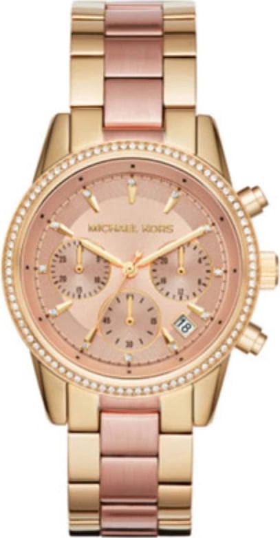 Orë dore MICHAEL KORS RITZ për femra, rozë gold