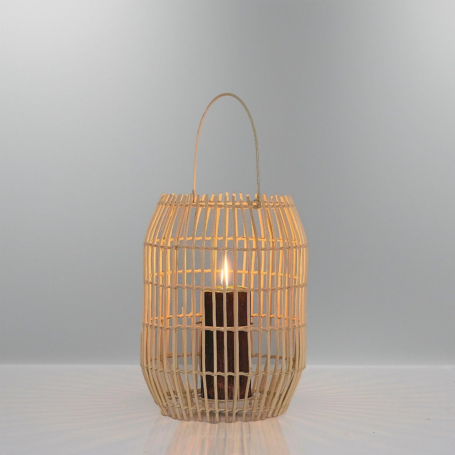 Qiri mbajtëse bambuje, ngjyrë lisi, Opviq 1023, 23x30cm