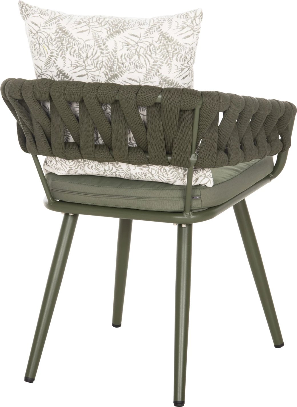 Karrige alumini CAMDEN FH6141.09 jastëk shpine me dizajn print-dritë ulliri 56x60x72-87Hcm