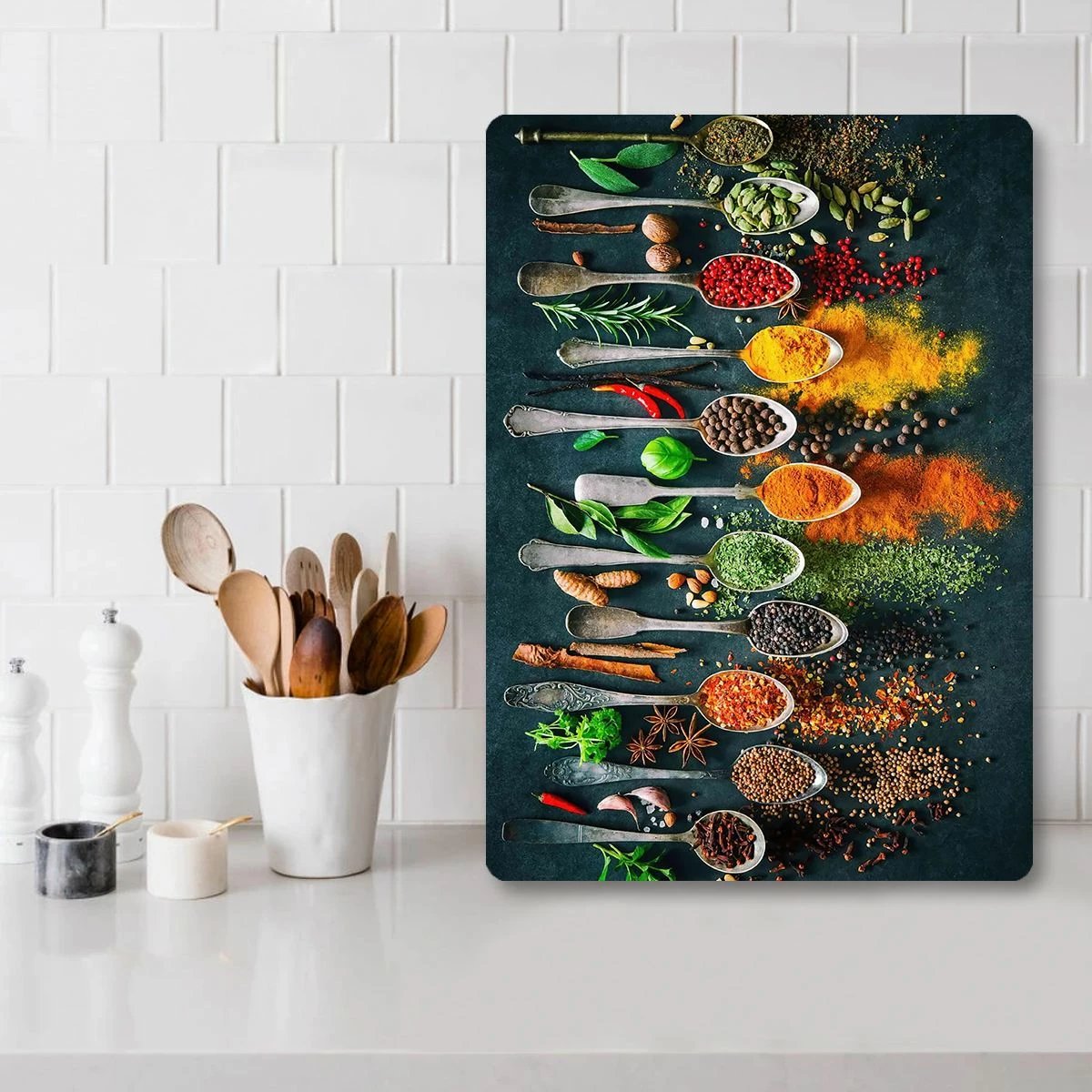 Dërrasë prerëse Hermia, Ckt56 - 3040, xham i temperuar, shumëngjyrëshe, 30x40cm