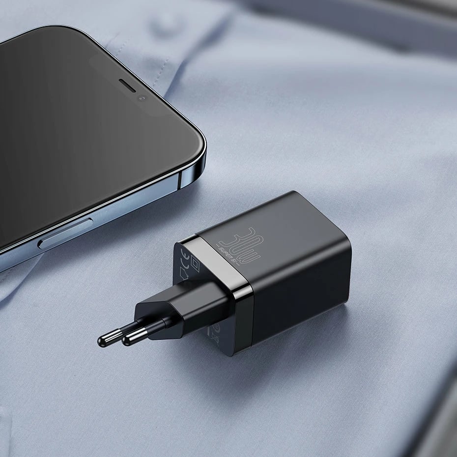 Karikues muri Baseus Super Si Pro CCSUPP-E01, 30W, 2 porta USB/USB-C, i zi Karikues muri Baseus Super Si Pro CCSUPP-E01, 30W, 2 porta USB/USB-C, i zi